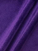 Soft Minky Faux Fur 3.mm Fabric - Purple - 60" Soft Minky Blanket Fabric by the Yard
