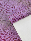 Gator 3D Embossed Vinyl Fabric Faux Fake Leather Vinyl Fabric, Embossed Crocodile Fabric By The Yard Upholstery Purses Shoes