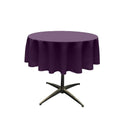 58" Solid Round Tablecloth - Round Table Cover for Event Decor, Party Tables, Available in Different Sizes