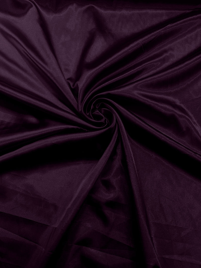 60" Stretch Satin Fabric - Silky Light Weight Stretch Satin Fabric For Bridal, Prom Dress By Yard