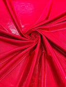 Mystique Spandex Foil Fabric - Red - Nylon/Spandex Iridescent Foggy Foil Fabric  4 Way Stretch 58/60" By Yard