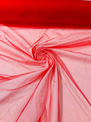 Illusion Mesh Fabric - Red - 60" Illusion Mesh Sheer Fabric Sold By The Yard