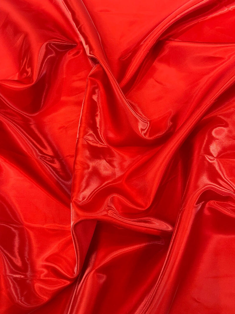 60" Crystal Liquid Satin Fabric - Water Shine Ultra Glossy Shimmer Reflective Bridal Satin Fabric By Yard