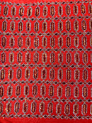 Geometric Stretch Sequin - Red Iridescent - Fancy Gem Design on Mesh By Yard