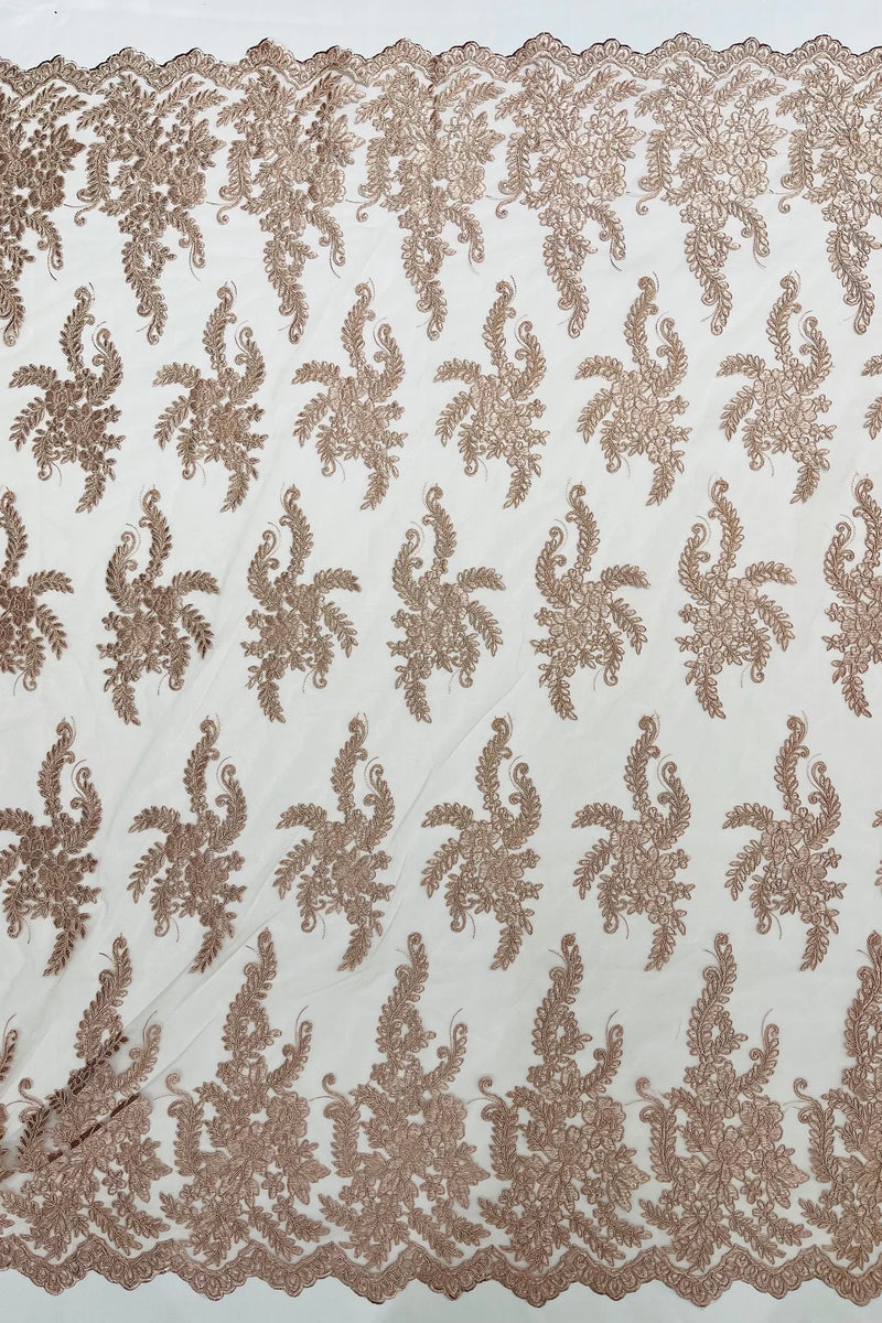 Rose gold lace online fabric