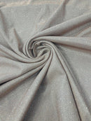 Shimmer Glitter Fabric - Rose Gold - Luxury Sparkle Stretch Solid Fabric Sold By Yard