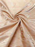 60" Crystal Liquid Satin Fabric - Water Shine Ultra Glossy Shimmer Reflective Bridal Satin Fabric By Yard