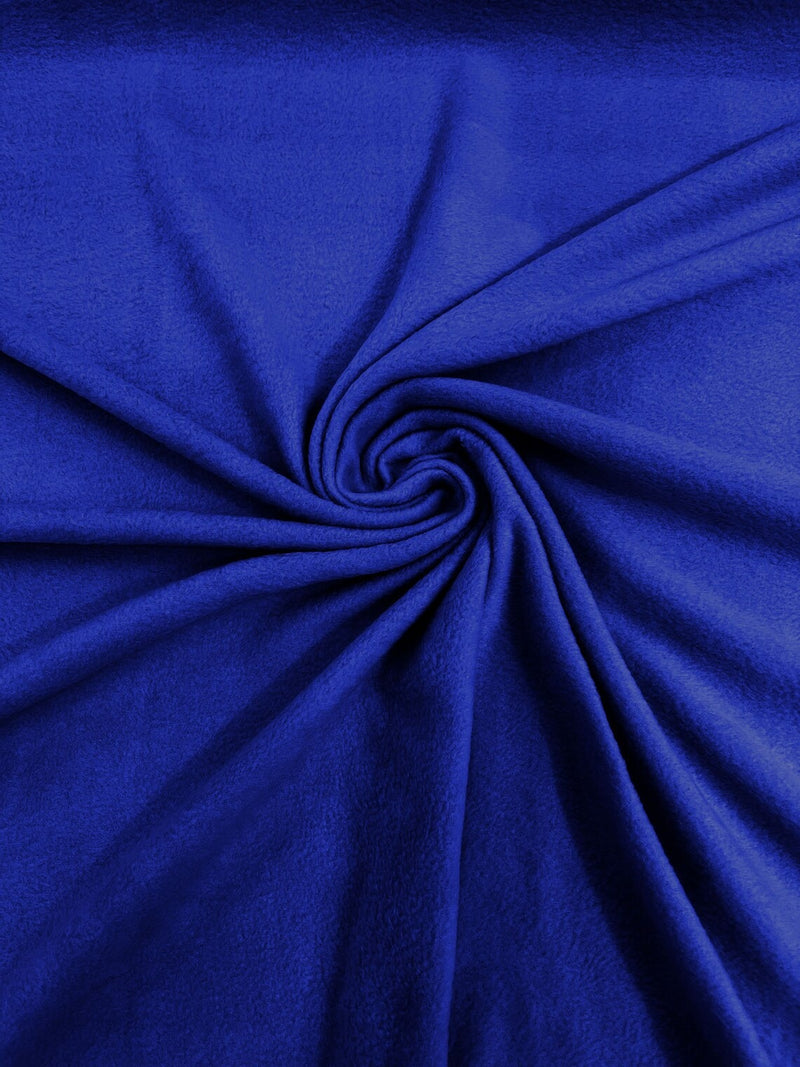 Solid Polar Fleece Fabric - Royal Blue - Anti-Pill Soft Polar Fleece 58" Sold by Yard