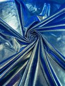 Mystique Spandex Foil Fabric - Royal Blue  - Nylon/Spandex Iridescent Foggy Foil Fabric  4 Way Stretch 58/60" By Yard
