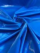 Shiny Latex Stretch Vinyl - Royal Blue - 4 Way Stretch Milliskin Vinyl Spandex Latex Fabric by Yard