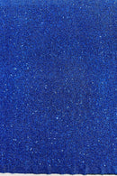 Metallic Foil Sequins - Royal Blue - 2 Way Stretch Spandex with 5mm Sequins Fabric by yard