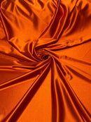 Luxury Spandex Polyester Fabric - Rust Orange