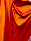 Luxury Spandex Polyester Fabric - Rust Orange