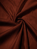 58" Faux Micro Suede Fabric - Rust - Polyester Micro Suede Fabric for Upholstery / Crafts / Costume By Yard