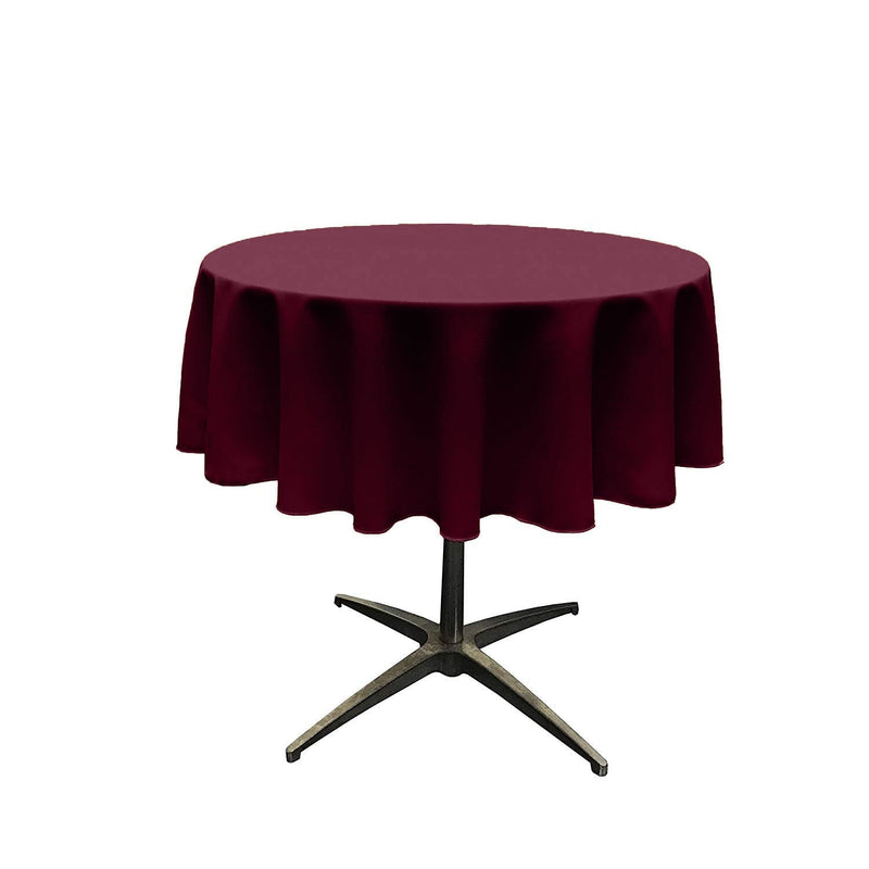 51" Solid Round Tablecloth - Round Table Cover for Event Decor, Party Tables, Available in Different Sizes