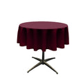 58" Solid Round Tablecloth - Round Table Cover for Event Decor, Party Tables, Available in Different Sizes