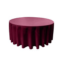 84" Solid Round Drape Tablecloth - 3 Part Stitched Round Full Table Cover Available in Different Sizes (84 Colors)