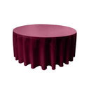 72" Solid Round Drape Tablecloth - 3 Part Stitched Round Full Table Cover Available in Different Sizes (84 Colors)