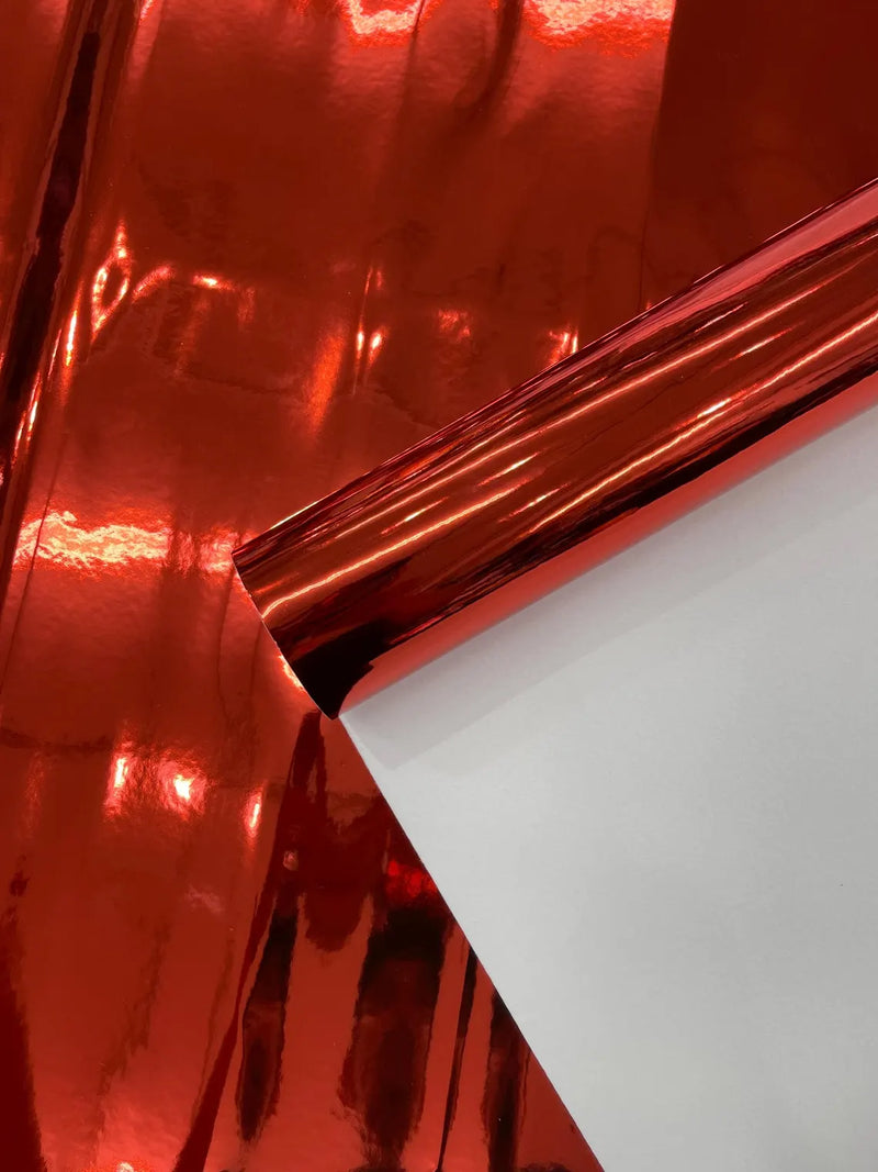 Chrome Mirror Reflective Vinyl Fabric By The Yard, Crafting Fabric Upholstery Vinyl Fabric Chrome Mirror Reflective Vinyl