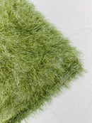 Metallic Fringe Eyelash / Feather Fabric - Embroidered Fabric with Hanging Details 2 Way Stretch By Yard