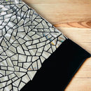 Mirror Sequins Velvet - Silver - Shiny Mirror Cut Sequins on Velvet By Yard