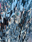 Sword Sequins Fabric - Shiny Sword Shape Sequins Fabric Sold By Yard (Pick Color)