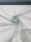 Illusion Mesh Fabric - Silver - 60" Illusion Mesh Sheer Fabric Sold By The Yard
