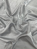 60" Crystal Liquid Satin Fabric - Water Shine Ultra Glossy Shimmer Reflective Bridal Satin Fabric By Yard