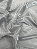 60" Crystal Liquid Satin Fabric - Water Shine Ultra Glossy Shimmer Reflective Bridal Satin Fabric By Yard