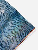 Tiger Print Spandex Fabric - Silver / Black - Mystique 4 Way Stretch Animal Print Fabric 58/60" By Yard