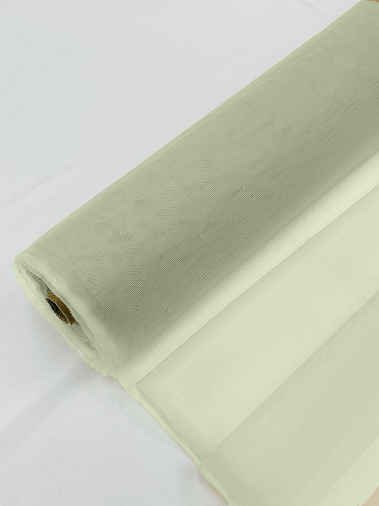 Illusion Mesh Fabric - Sage Green - 60" Illusion Mesh Sheer Fabric Sold By The Yard