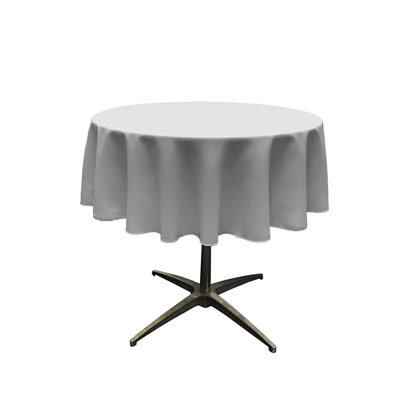 51" Solid Round Tablecloth - Round Table Cover for Event Decor, Party Tables, Available in Different Sizes