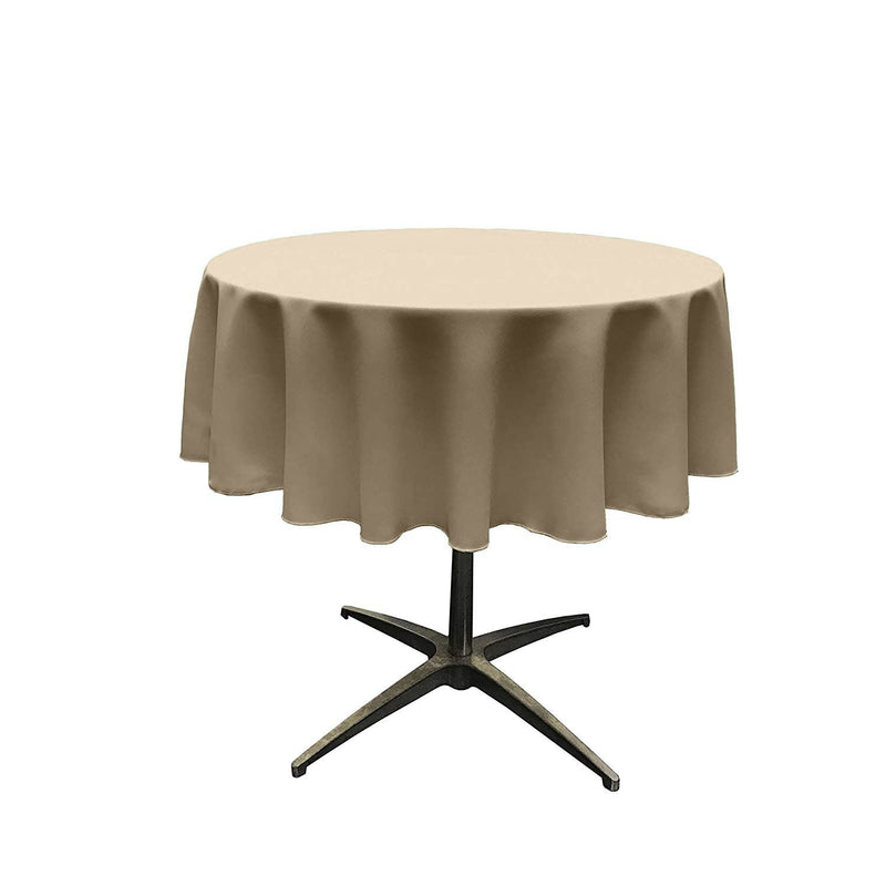 42" Solid Round Tablecloth - Round Table Cover for Event Decor, Party Tables, Available in Different Sizes