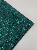 58/60" Velvet Sequins Stretch Fabric - Teal - Velvet Sequins 2 Way Stretch Sold By Yard