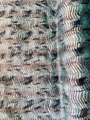 60" Feather Shaggy Faux Fur - Teal - Soft Long Pile Thick Faux Fur Fabric By Yard