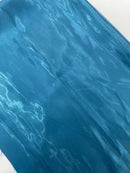 60" Crystal Liquid Satin Fabric - Water Shine Ultra Glossy Shimmer Reflective Bridal Satin Fabric By Yard