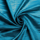 Crushed Taffeta Fabric - Teal Blue - 54" Wide Crushed Taffeta Creased Fabric Sold by Yard