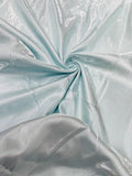 60" Crystal Liquid Satin Fabric - Water Shine Ultra Glossy Shimmer Reflective Bridal Satin Fabric By Yard