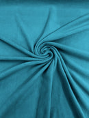 Solid Polar Fleece Fabric - Turquoise - Anti-Pill Soft Polar Fleece 58" Sold by Yard