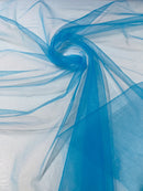 Illusion Mesh Fabric - Turquoise - 60" Illusion Mesh Sheer Fabric Sold By The Yard