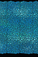 Mirror Sequins Velvet - Turquoise - Shiny Mirror Cut Sequins on Velvet By Yard
