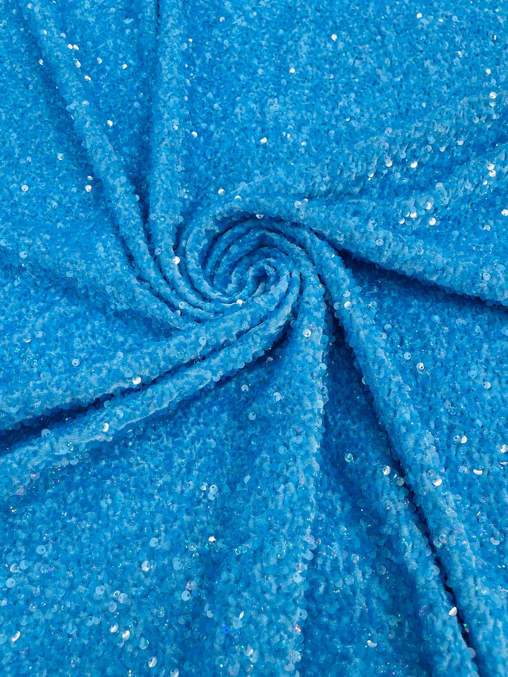 60mm Sequins Top Hole Light Blue Lazersheen Rainbow Reflective Metallic -  SequinsUSA