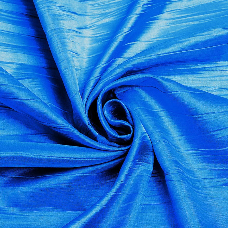 Crushed Taffeta Fabric - Turquoise - 54" Wide Crushed Taffeta Creased Fabric Sold by Yard