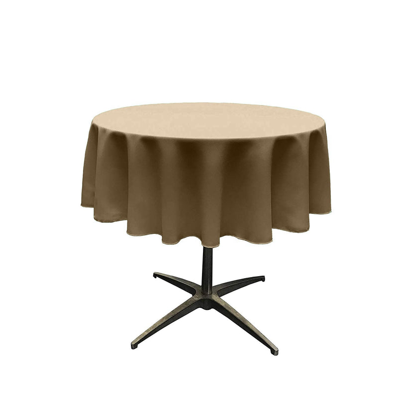 54" Solid Round Tablecloth - Round Table Cover for Event Decor, Party Tables, Available in Different Sizes