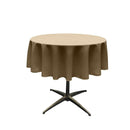 51" Solid Round Tablecloth - Round Table Cover for Event Decor, Party Tables, Available in Different Sizes