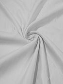 58" Faux Micro Suede Fabric - White - Polyester Micro Suede Fabric for Upholstery / Crafts / Costume By Yard