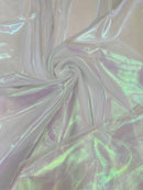 Pearl Iridescent Sheer Organza - White - 58" Organza Fabric for Fashion, Crafts, Decor By Yard