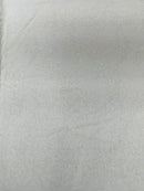 Plant Cluster Glitter Fabric - off White - Beaded Embroidered Leaf Plant Design on Lace Mesh By Yard