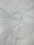 Illusion Mesh Fabric - White - 60" Illusion Mesh Sheer Fabric Sold By The Yard