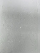 Curvy Design Sequins Fabric - White - 4 Way Stretch Curvy Sequins Design Mesh Fabric by Yard